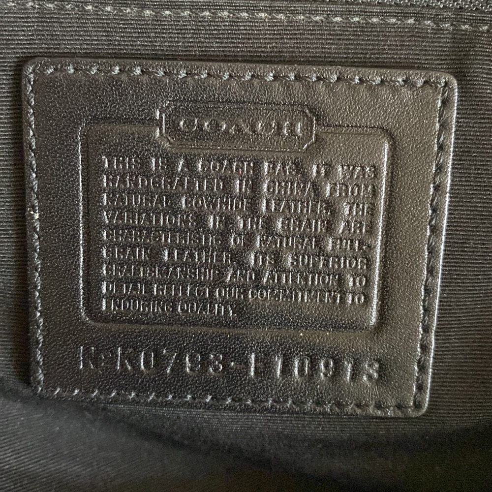 Coach purse handbag black 13"×10" with wallet - Picture 10 of 16